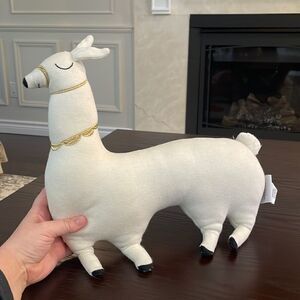 QueenWest Trading Post Company Alpaca Lama Stuffed Animal Good Condition 13.5”